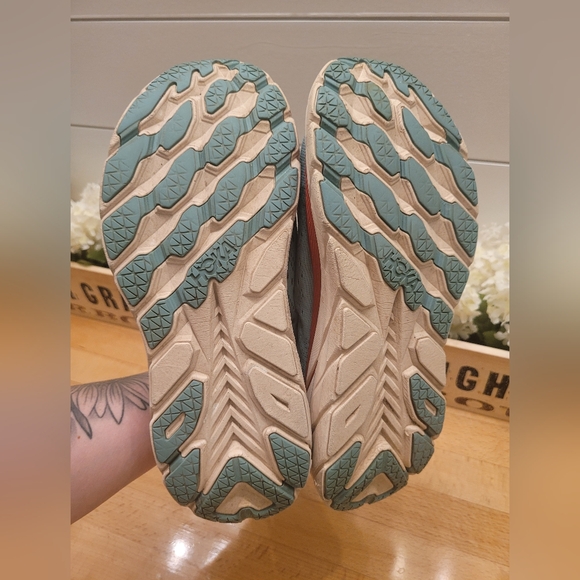 Hoka One One Women’s Clifton 8 Athletic Running Shoe Sneaker Aqua Blue Size 9 B - Picture 10 of 10